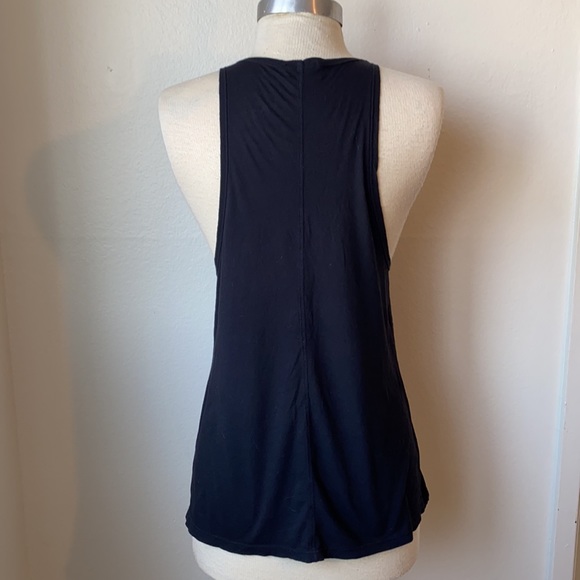 Frame Cotton Black Tank Top S - Picture 3 of 5